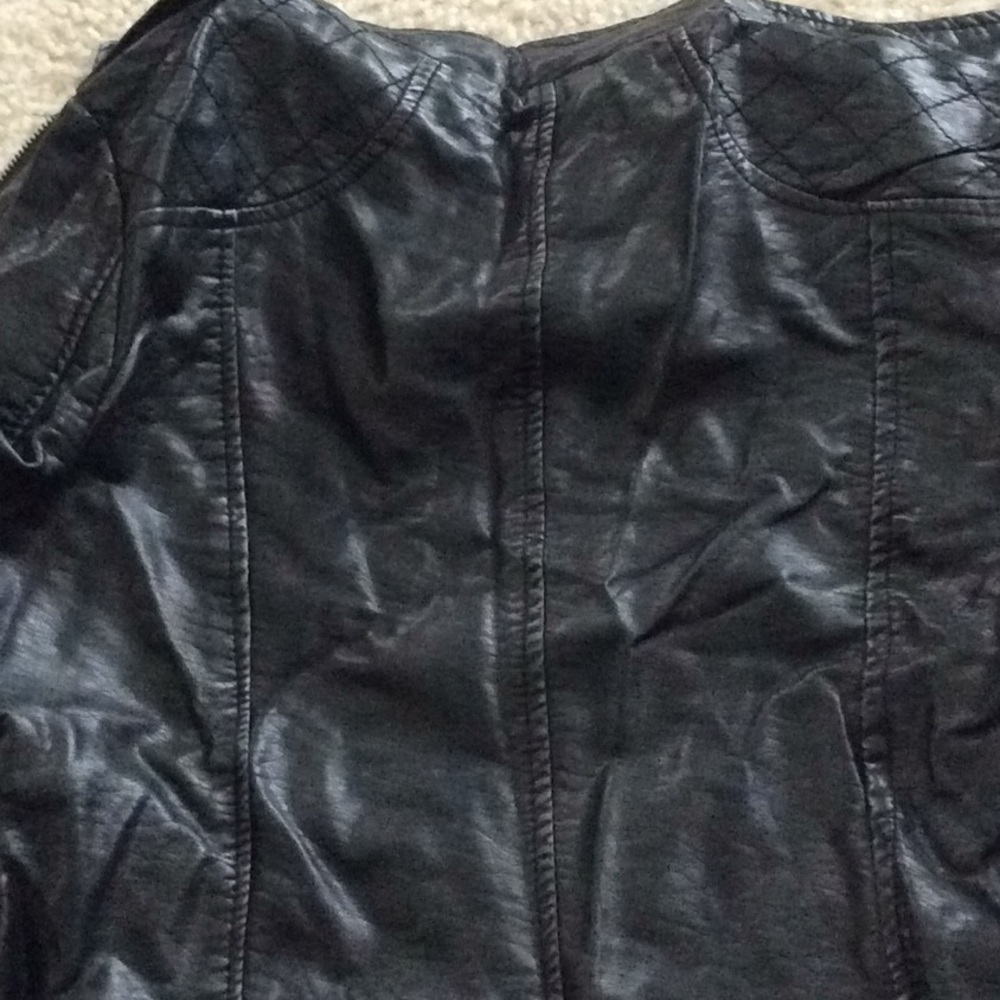 Black leather jacket